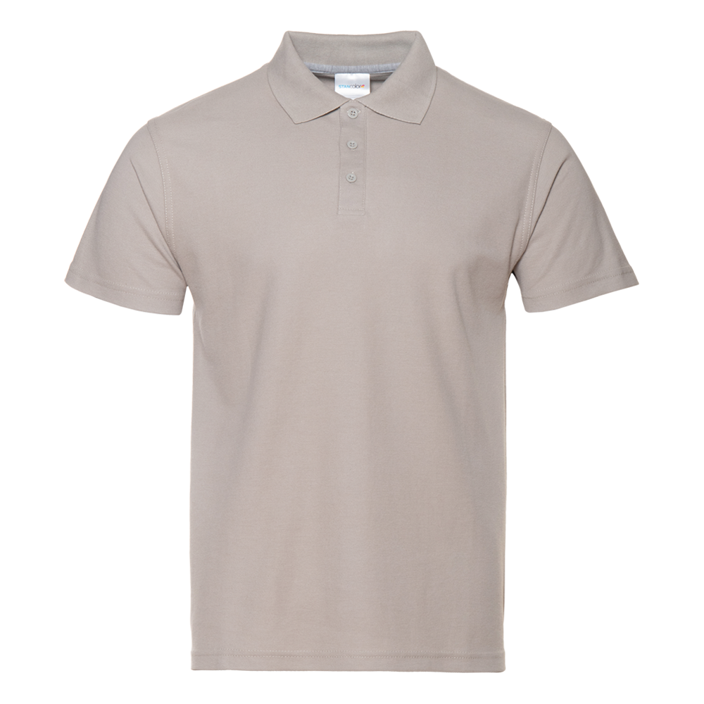 Рубашка поло мужская STAN хлопок/полиэстер 185, 104, С-серый
