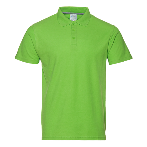 Рубашка поло мужская STAN хлопок/полиэстер 185, 104, Ярко-зелёный