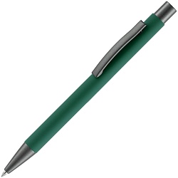 Ручка шариковая Atento Soft Touch, зеленая